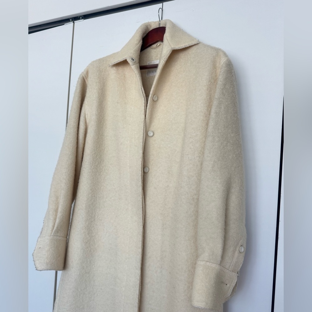 Bevza Cream Pea Coat for Women - Picture 4 of 11